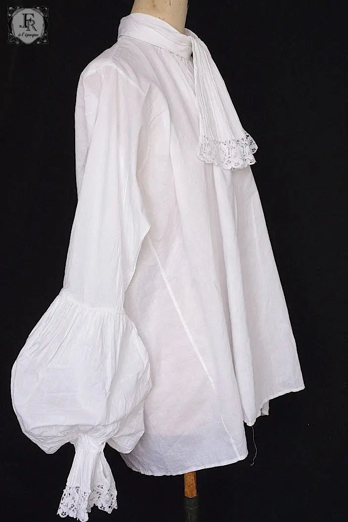 アンティークブラウス vêtement ancien ジャボ付きチュニック .FR a l'epoque