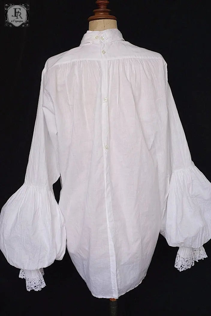 アンティークブラウス vêtement ancien ジャボ付きチュニック .FR a l'epoque