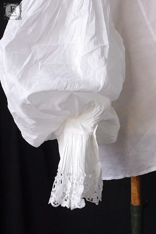 アンティークブラウス vêtement ancien ジャボ付きチュニック .FR a l'epoque