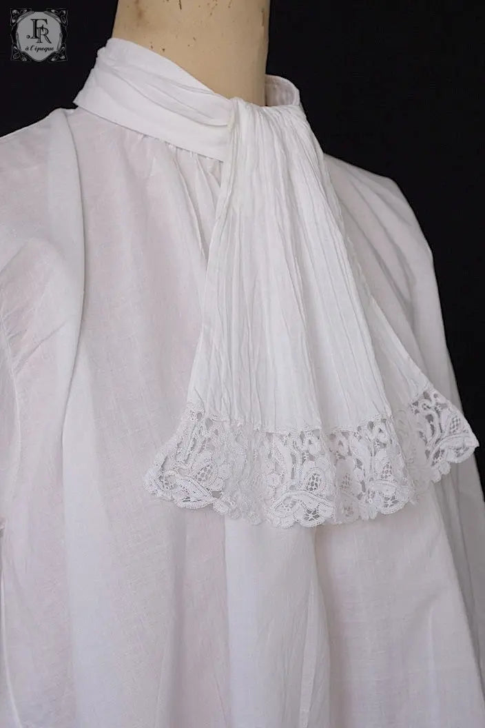 アンティークブラウス vêtement ancien ジャボ付きチュニック .FR a l'epoque