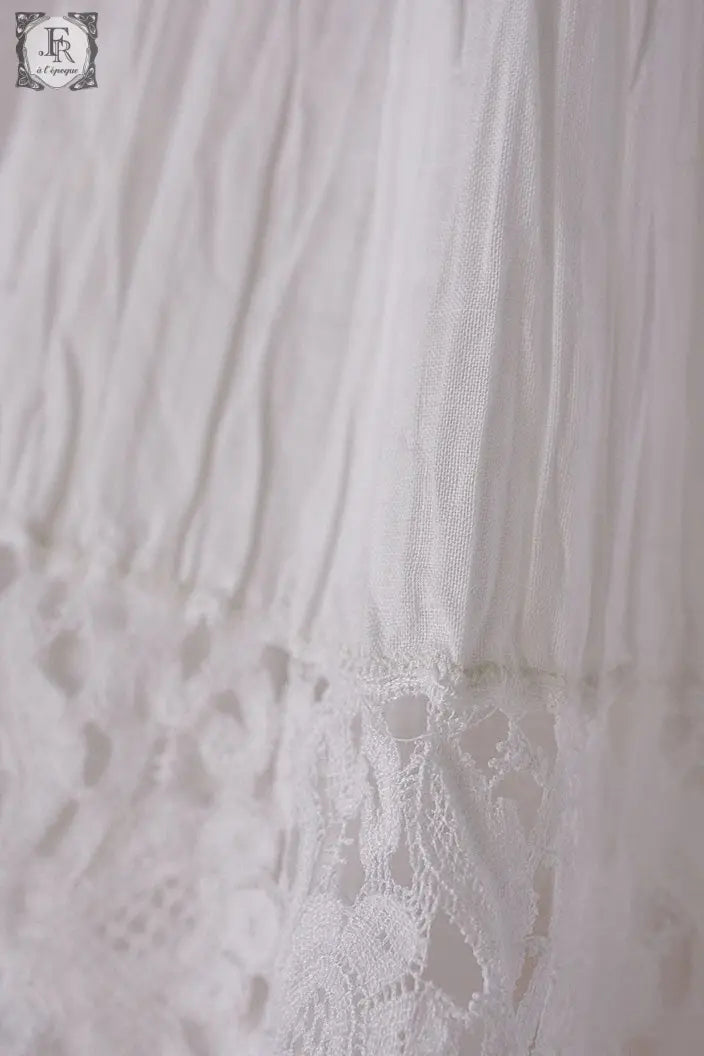 アンティークブラウス vêtement ancien ジャボ付きチュニック .FR a l'epoque