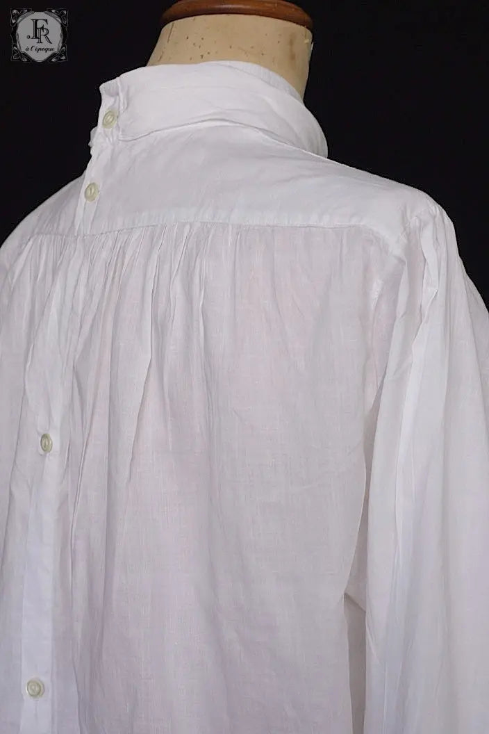 アンティークブラウス vêtement ancien ジャボ付きチュニック .FR a l'epoque