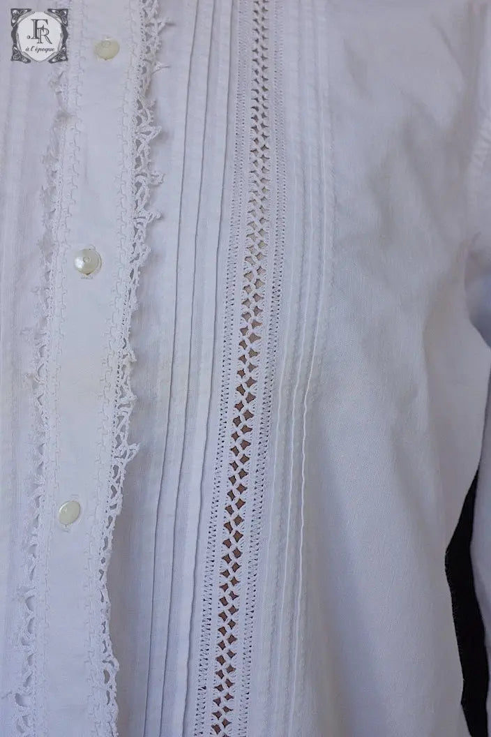 アンティークコットンブラウス vêtement antique blouse .FR a l'epoque