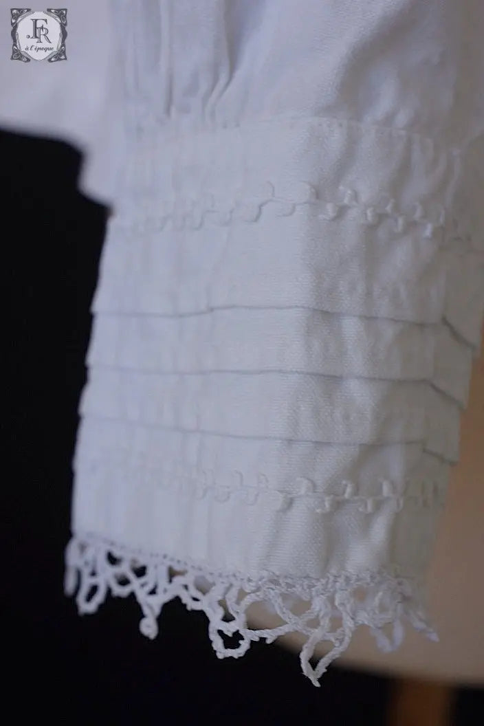 アンティークコットンブラウス vêtement antique blouse .FR a l'epoque