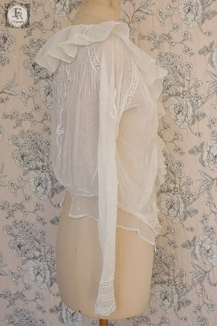 アンティークブラウス vêtement blouse 素材用 .FR a l'epoque