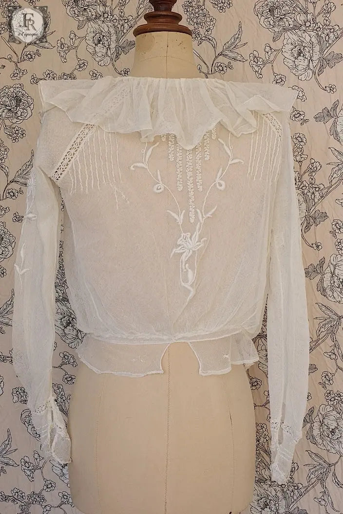 アンティークブラウス vêtement blouse 素材用 .FR a l'epoque