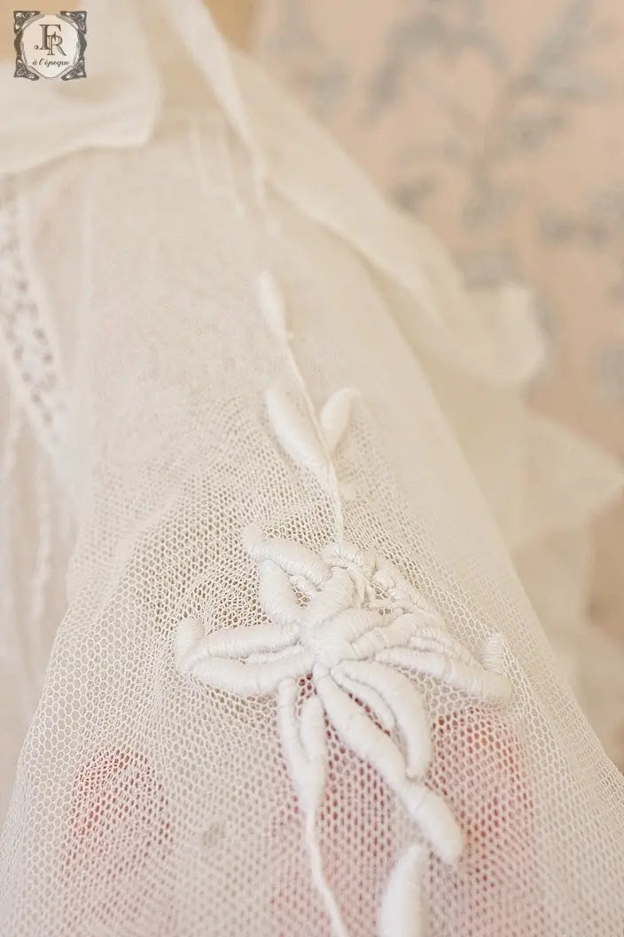 アンティークブラウス vêtement blouse 素材用 .FR a l'epoque