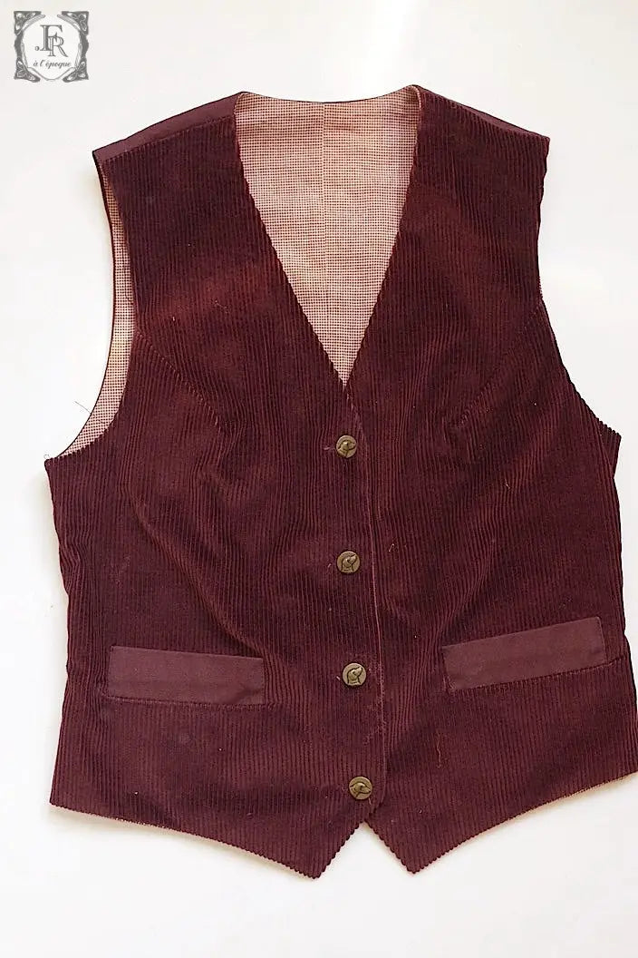 ヴィンテージジレ vêtement vintage  gilet 3 .FR a l'epoque