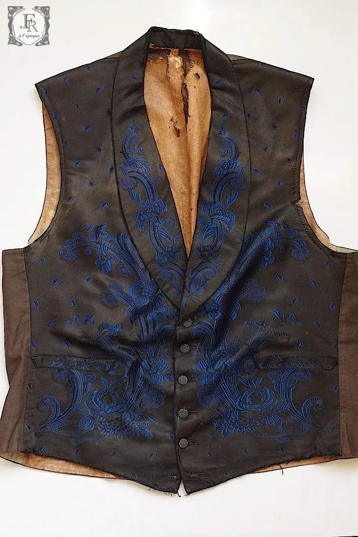 アンティークジレ vêtement antique  gilet pour monsieur2 .FR a l'epoque