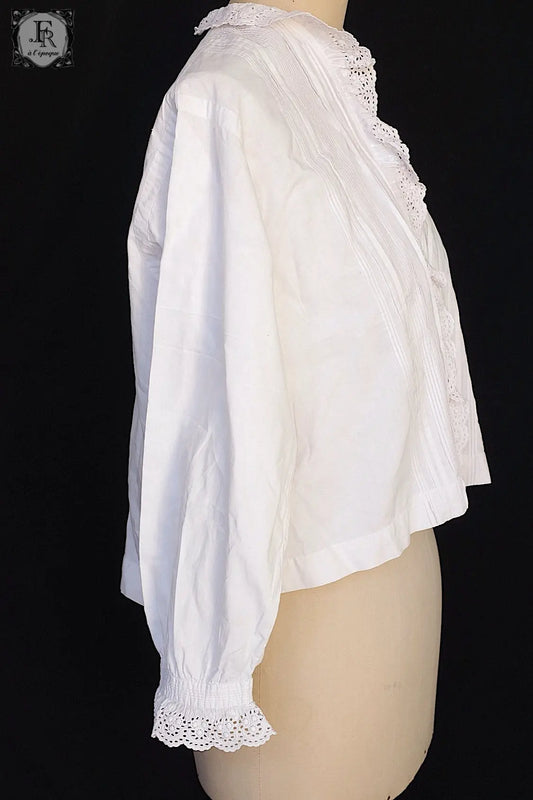 アンティークレースブラウス vêtement antique .FR a l'epoque