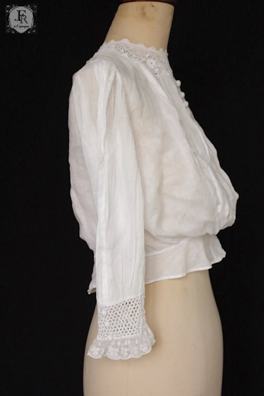 アンティークブラウス vêtement antique 少女サイズ .FR a l'epoque