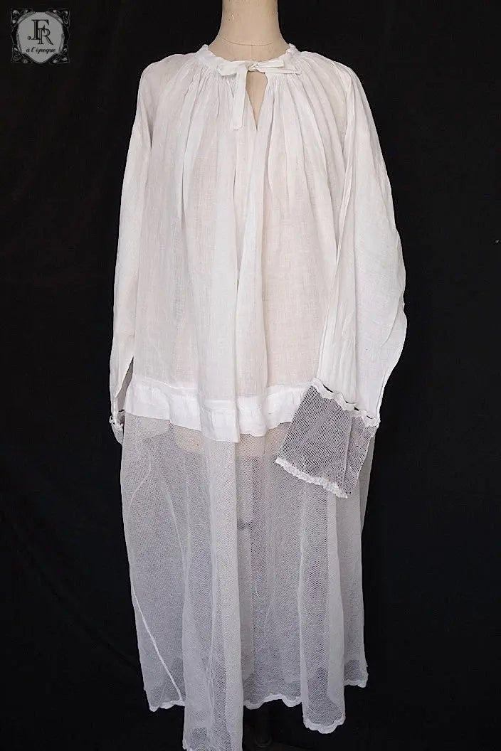 フランスアンティークチャーチスモック