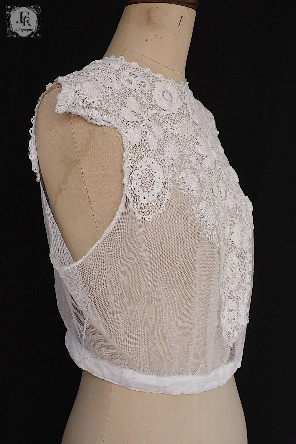 アンティーク古着 vêtement antique アンティークレースtop .FR a l'epoque