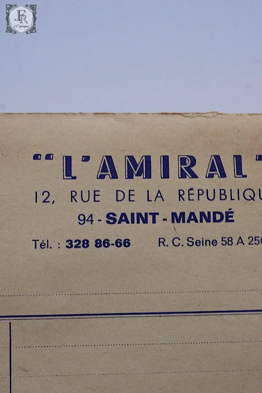 ヴィンテージ紙 vintage Carnet de Notes メモ .FR a l'epoque