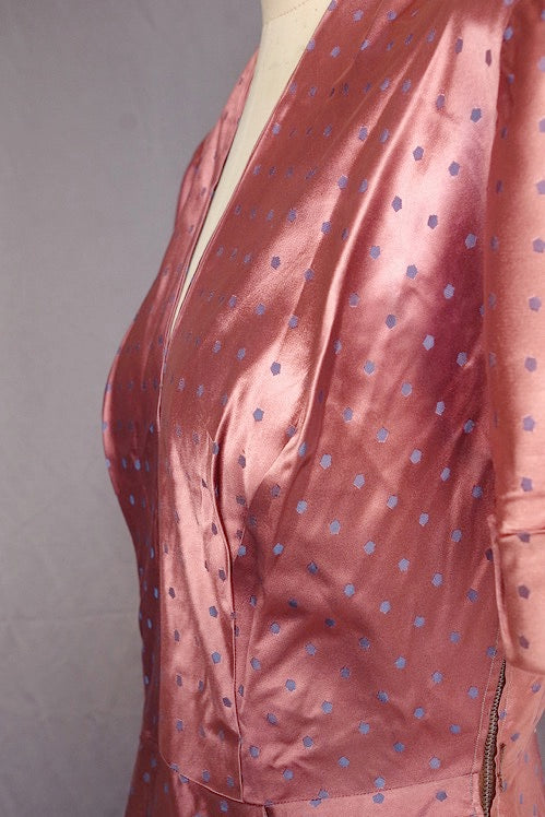 vetement vintage ヴィンテージ サテンピンクワンピース