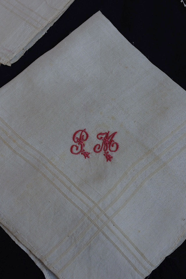 dentelle antique mouchoir アンティーク刺繍ハンカチセット 4
