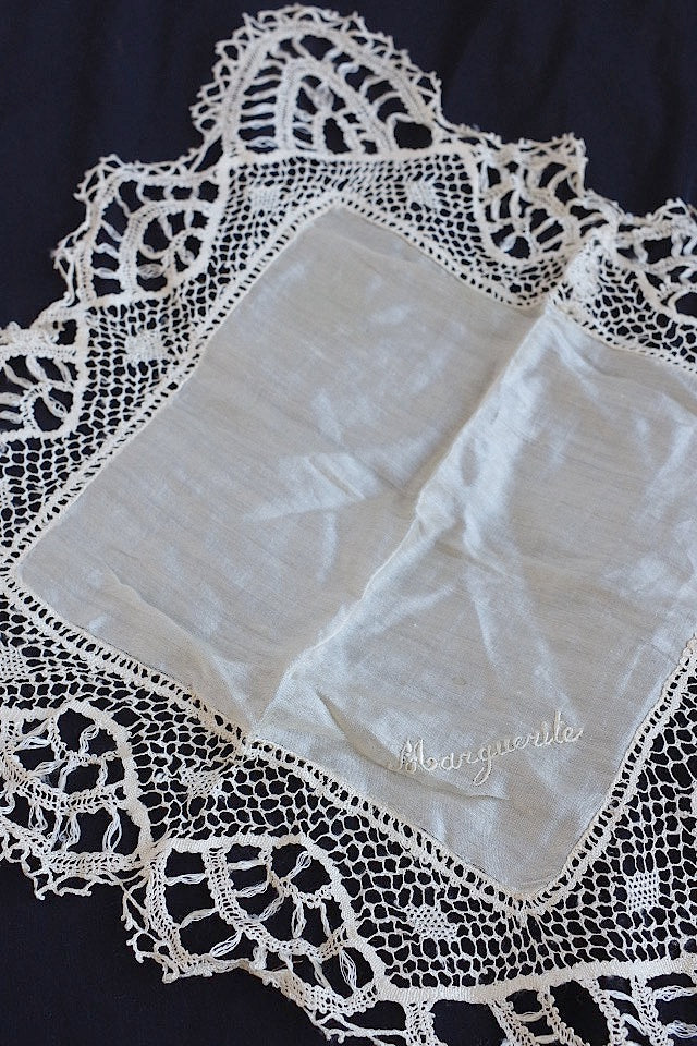 dentelle antique mouchoir アンティーク刺繍ハンカチセット 4