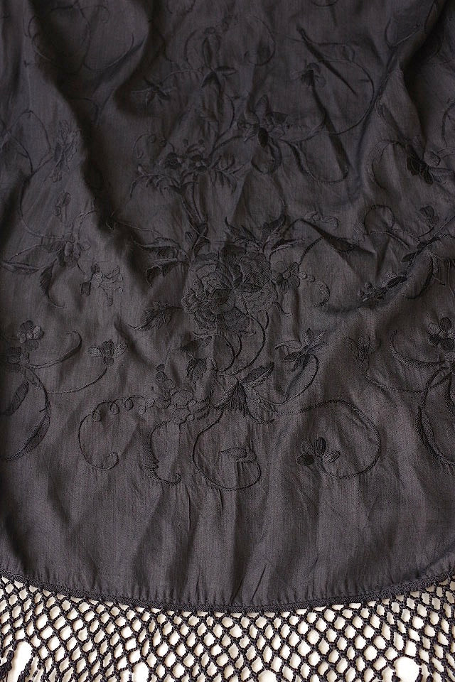 chale antique アンティークショール 刺繍 シルク
