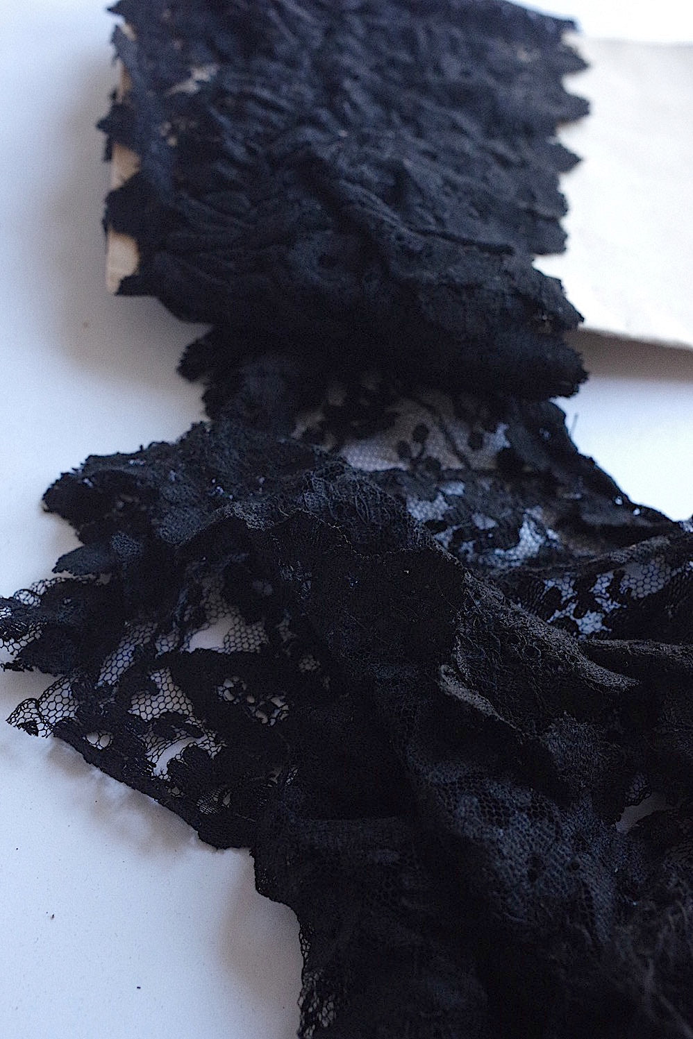 dentelle vintage アンティークレース 黒レース 250cm