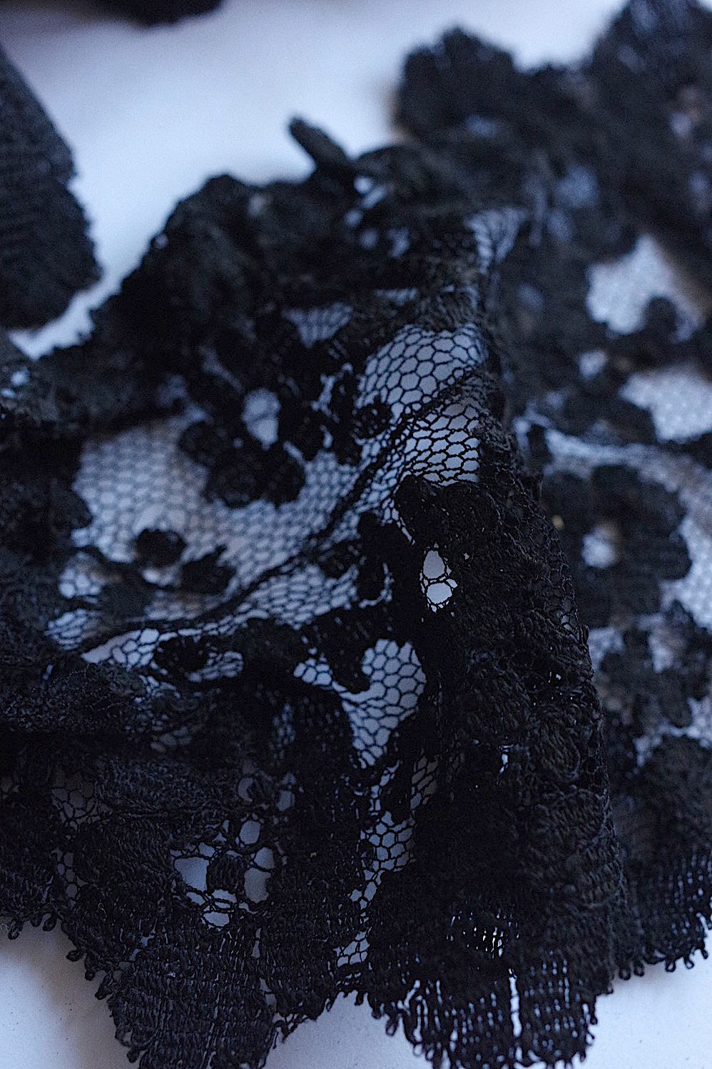dentelle vintage アンティークレース 黒レース 250cm