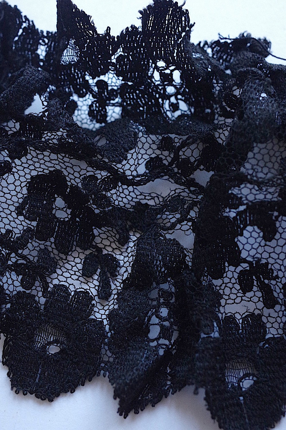 dentelle vintage アンティークレース 黒レース 250cm