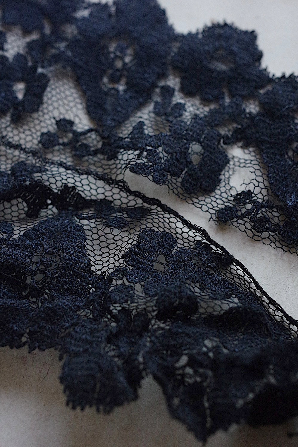 dentelle vintage アンティークレース 黒レース 250cm