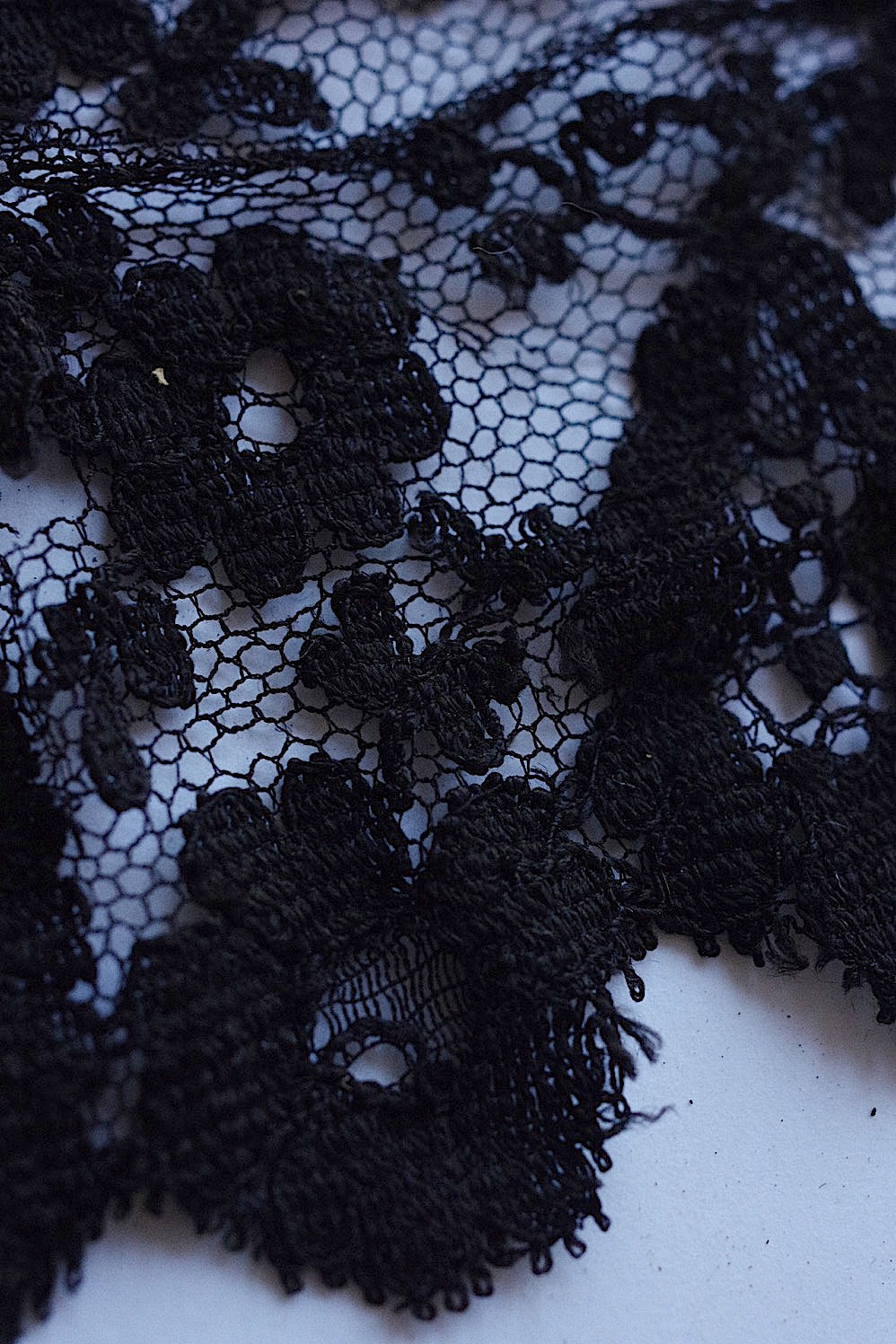 dentelle vintage アンティークレース 黒レース 250cm