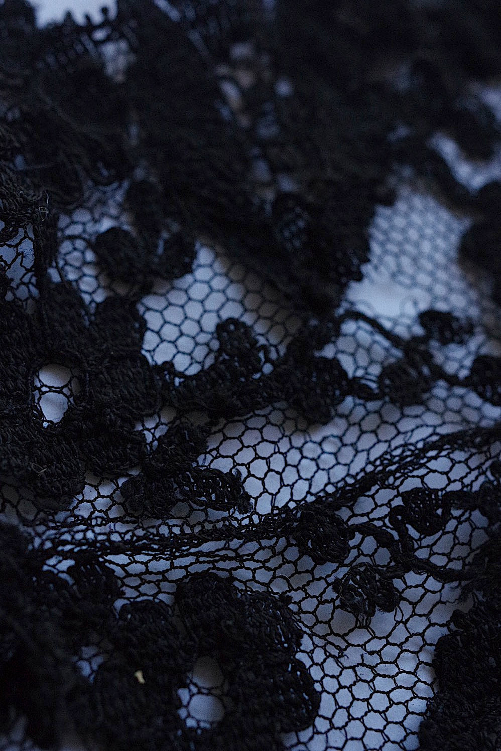 dentelle vintage アンティークレース 黒レース 250cm