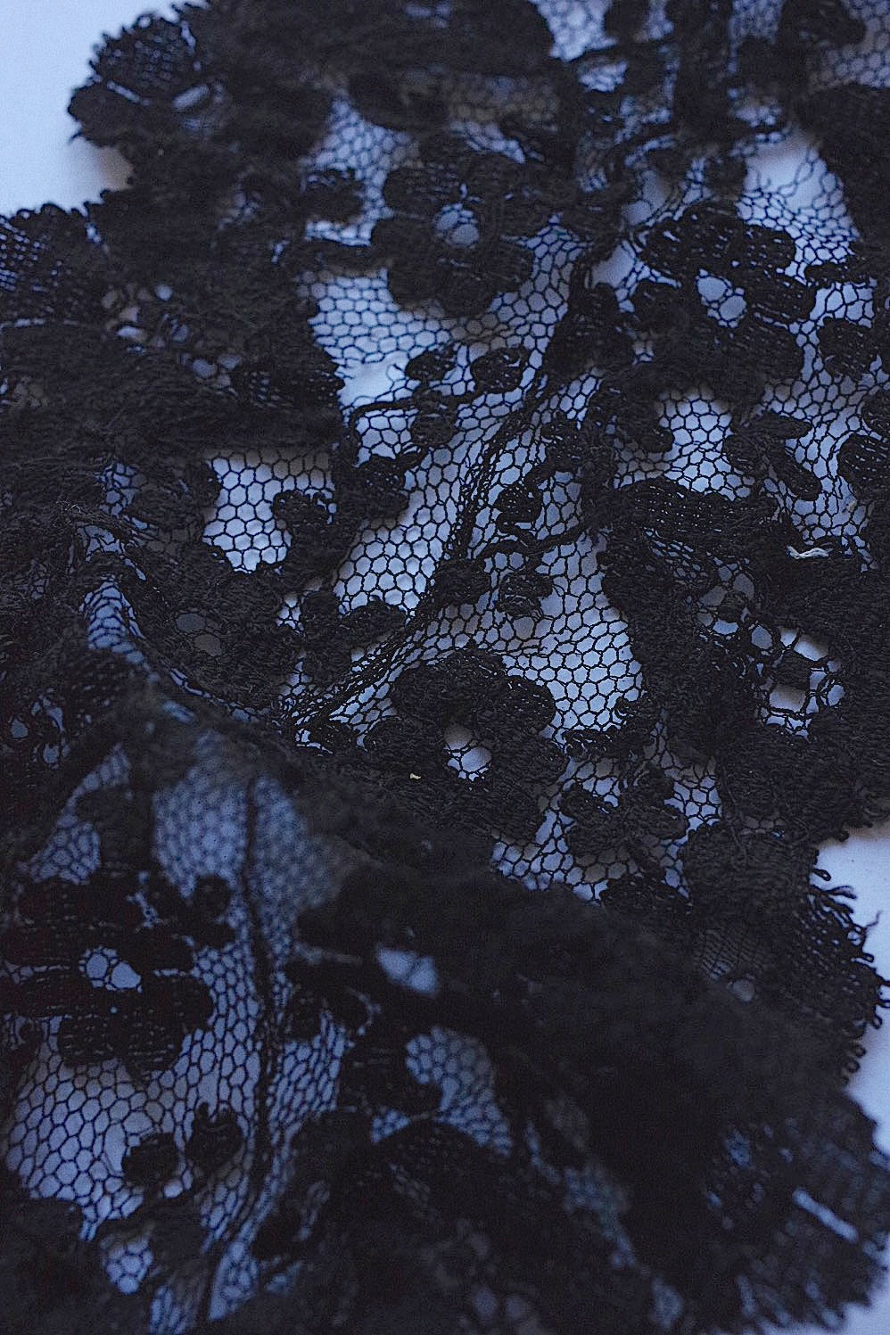 dentelle vintage アンティークレース 黒レース 250cm