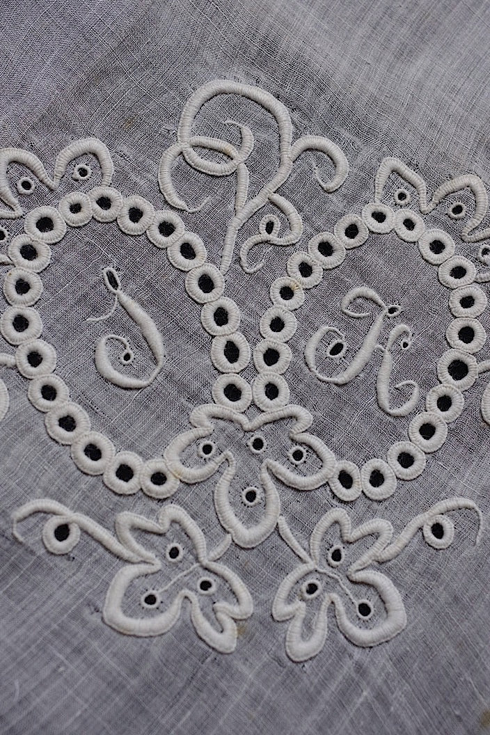 mouchoir antique アンティーク刺繍ハンカチ 2