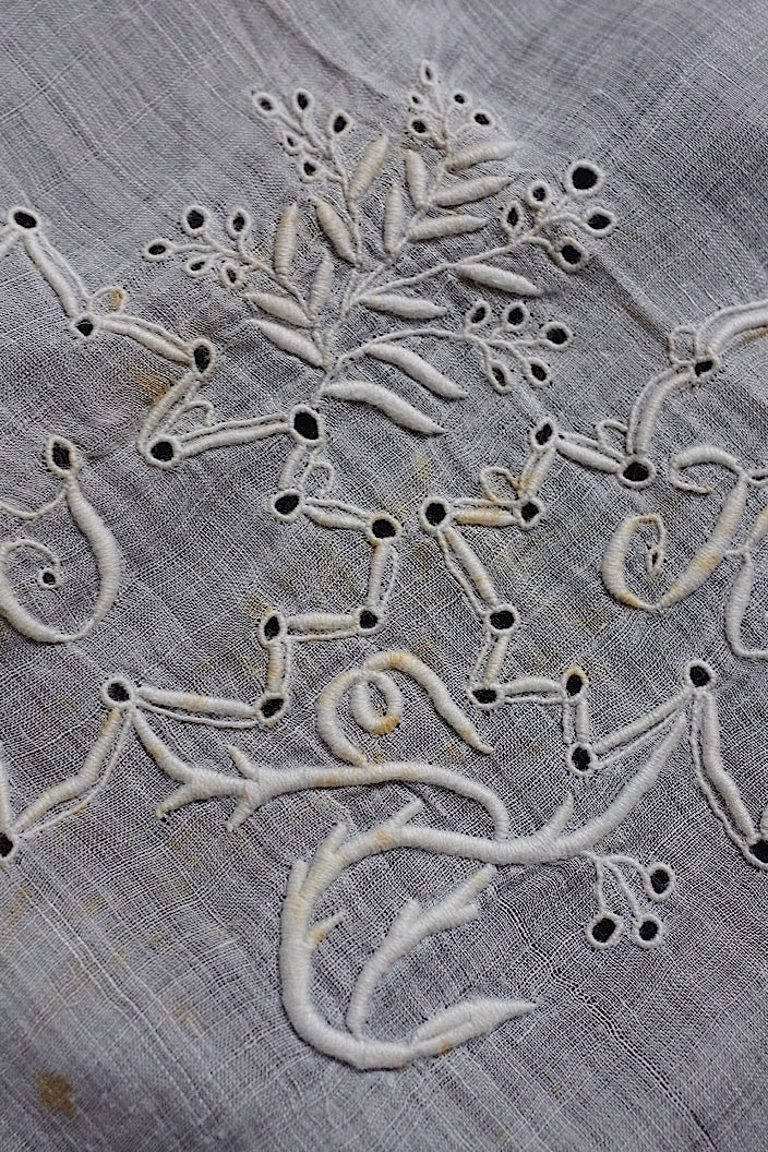 mouchoir antique アンティーク刺繍ハンカチ 2