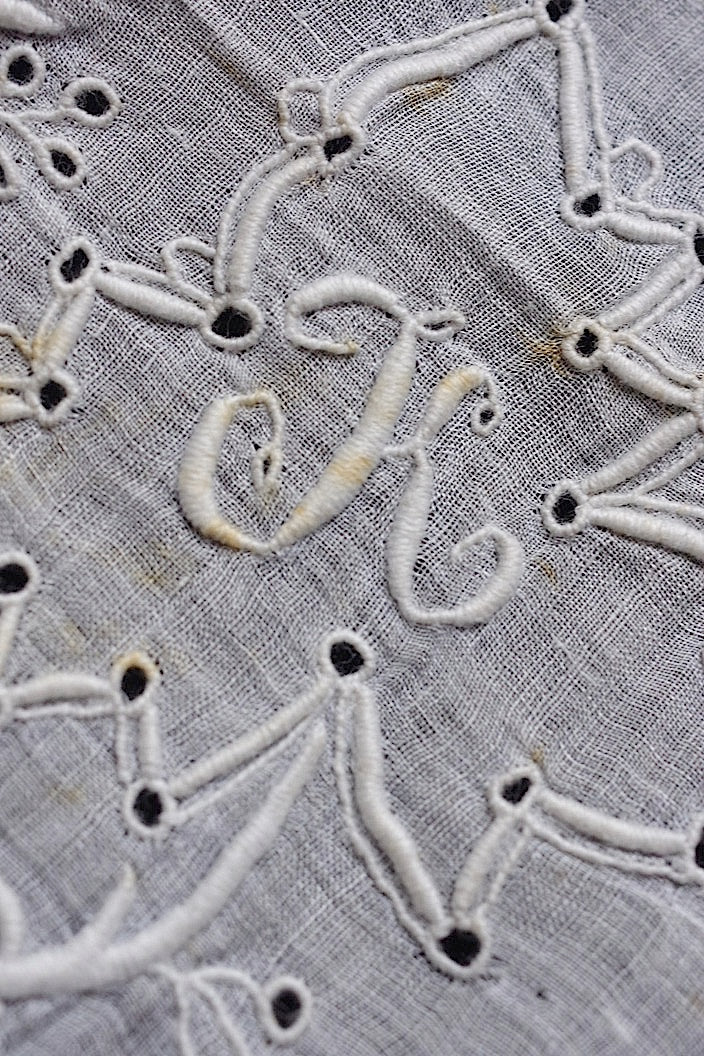 mouchoir antique アンティーク刺繍ハンカチ 2