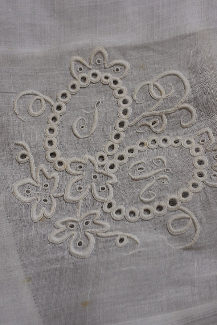 mouchoir antique アンティーク刺繍ハンカチ 2