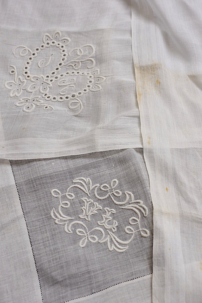 mouchoir antique アンティーク刺繍ハンカチ 2