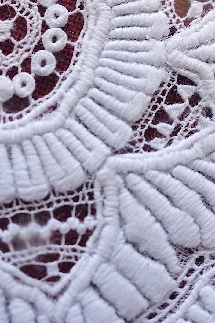 cadre dentelle ancienne antique アンティーク刺繍額6