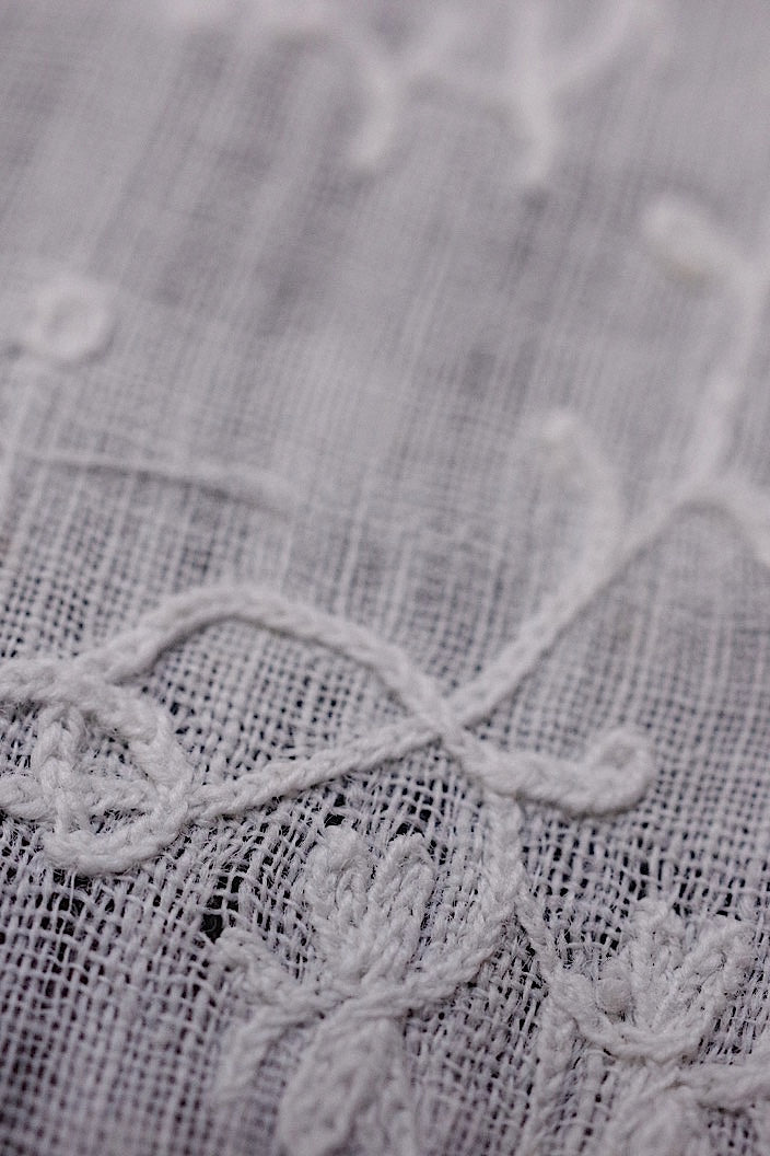 dentelle ancienne antique アンティークレース 刺繍ハギレ