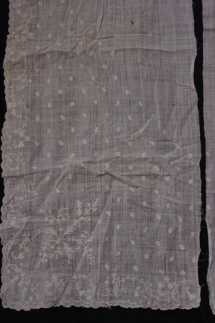 dentelle ancienne antique アンティークレース 刺繍ハギレ