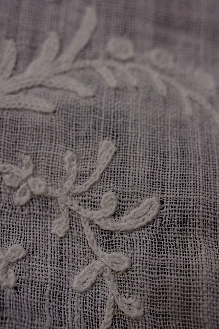 dentelle ancienne antique アンティークレース 刺繍ハギレ