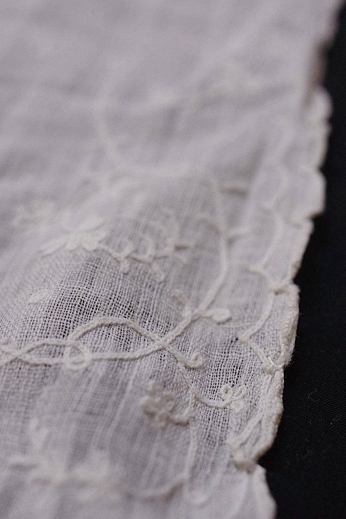 dentelle ancienne antique アンティークレース 刺繍ハギレ