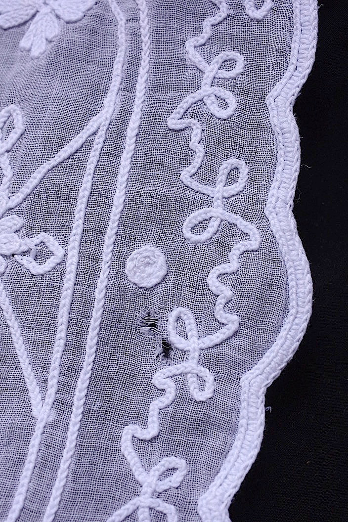 linge de maison antique アンティークステッチ刺繍生地 カーテン コーネリー