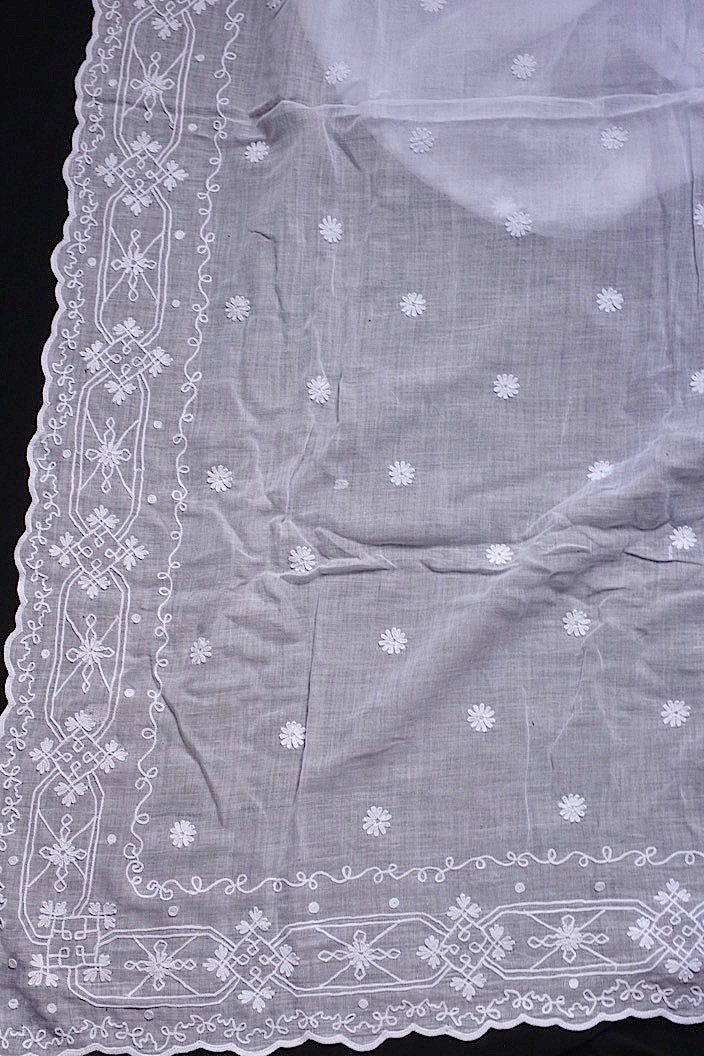 linge de maison antique アンティークステッチ刺繍生地 カーテン コーネリー