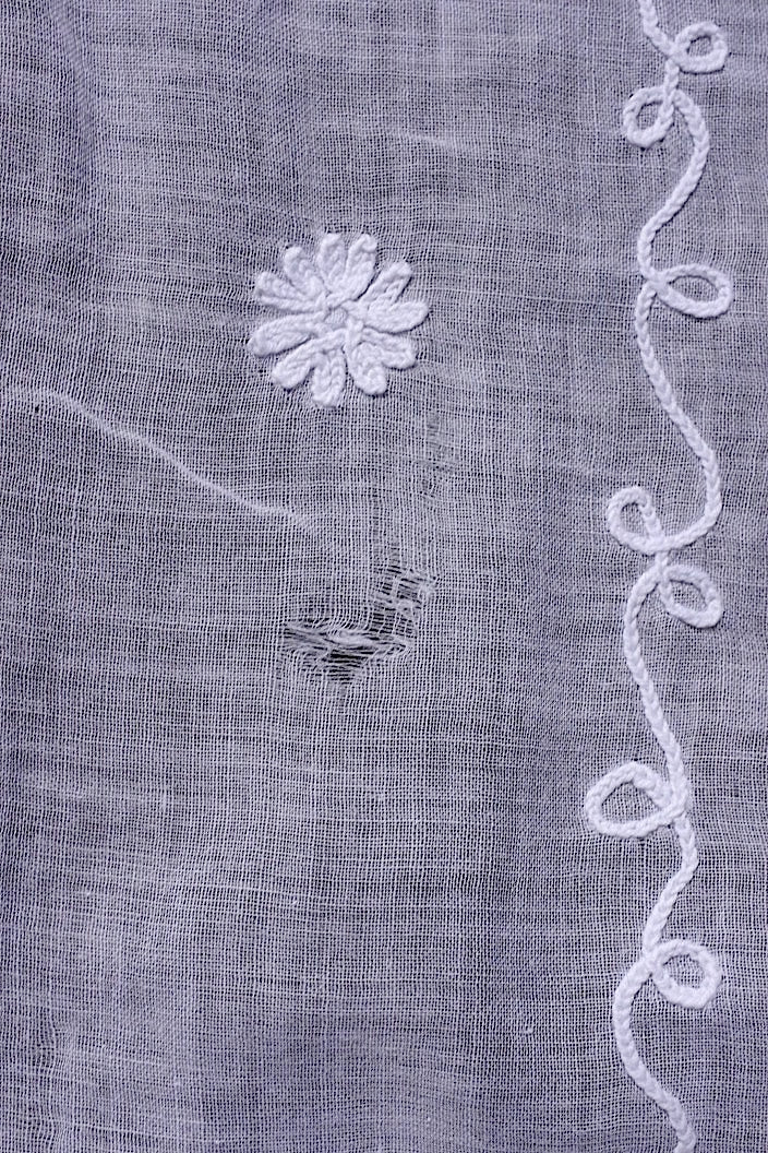 linge de maison antique アンティークステッチ刺繍生地 カーテン コーネリー
