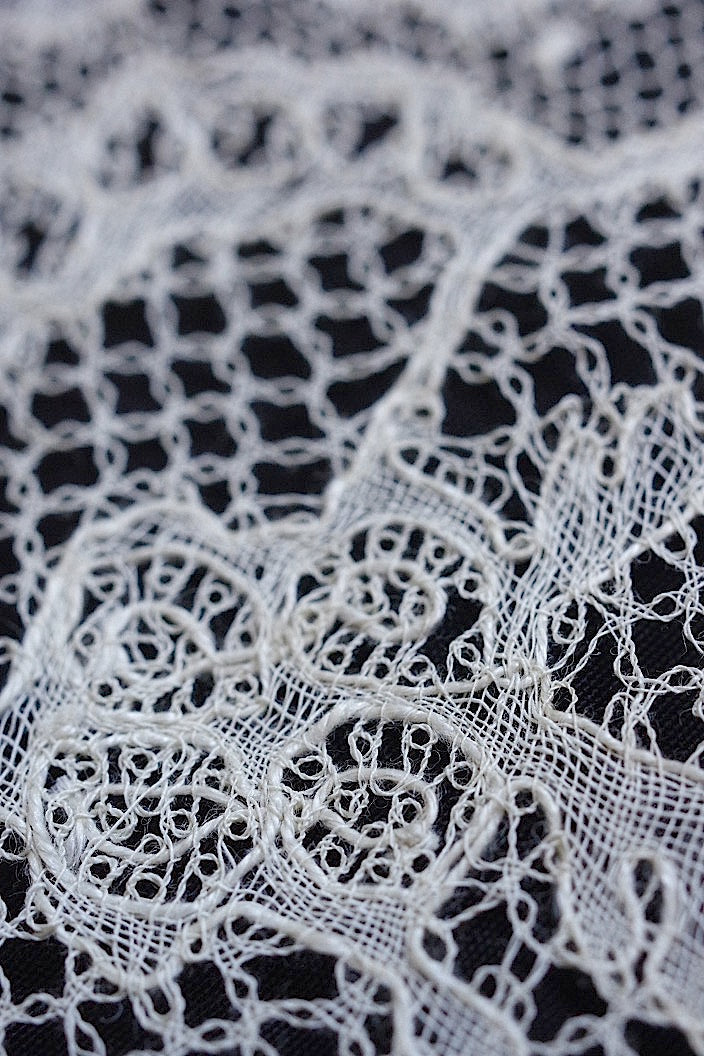 dentelle antique アンティークレース 266cm .FR a l'epoque