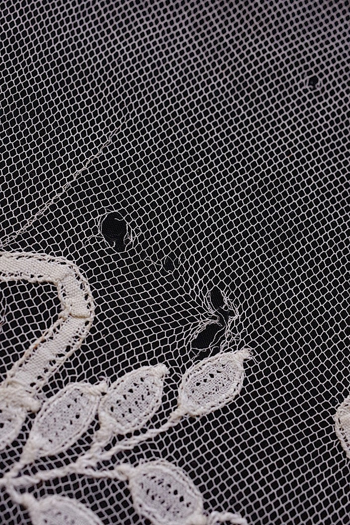 dentelle antique antique lace veil