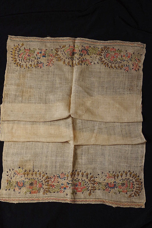 tissu oriental antique アンティークオリエンタル刺繍生地 .FR a l'epoque