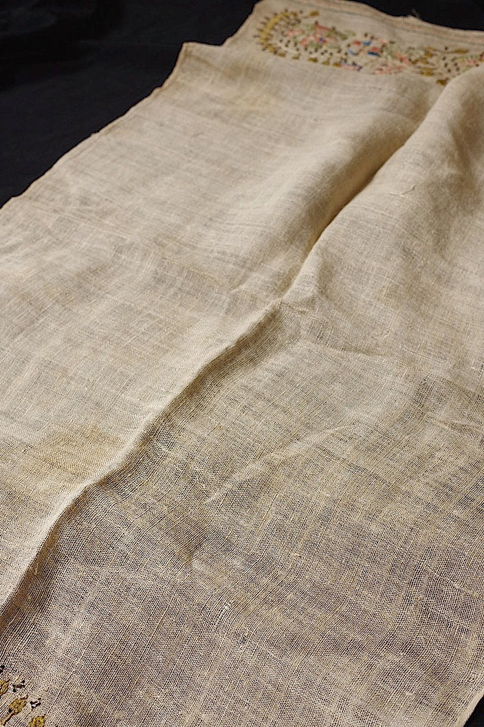 tissu oriental antique アンティークオリエンタル刺繍生地 .FR a l'epoque