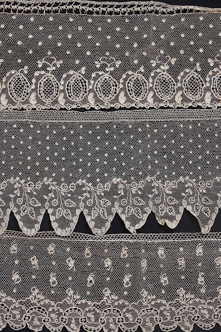 dentelle antique antique lace lot 2