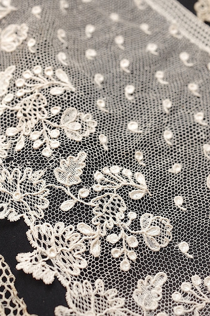 dentelle antique antique lace alencon lot 6