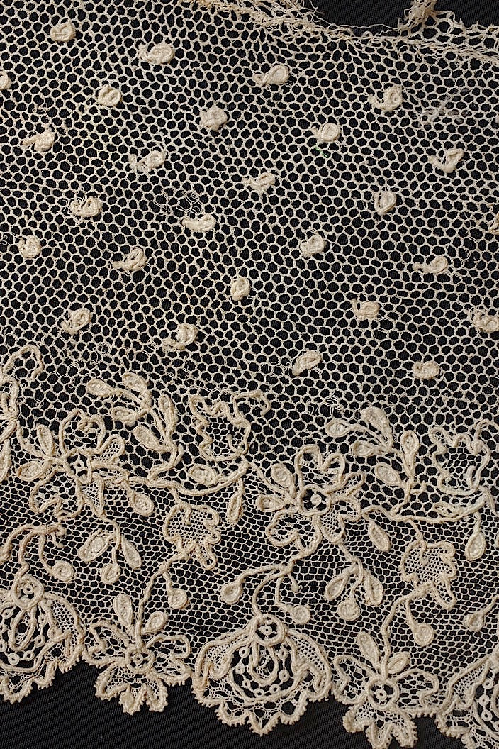 dentelle antique antique lace alencon lot 6