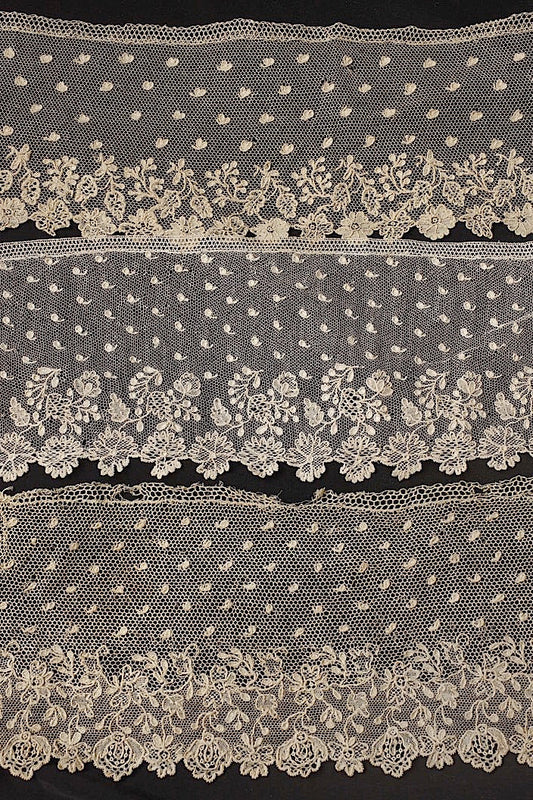 dentelle antique アンティークレース アランソンlot 6 .FR a l'epoque